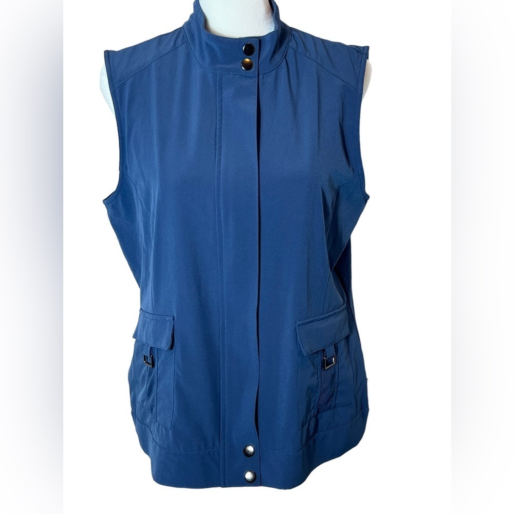 Chico's Zenergy Blue Sport Utility Vest, Size 1